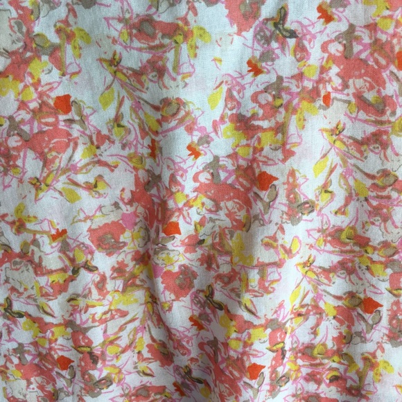 Ann Taylor LOFT Coral Floral Button Down - Picture 5 of 5